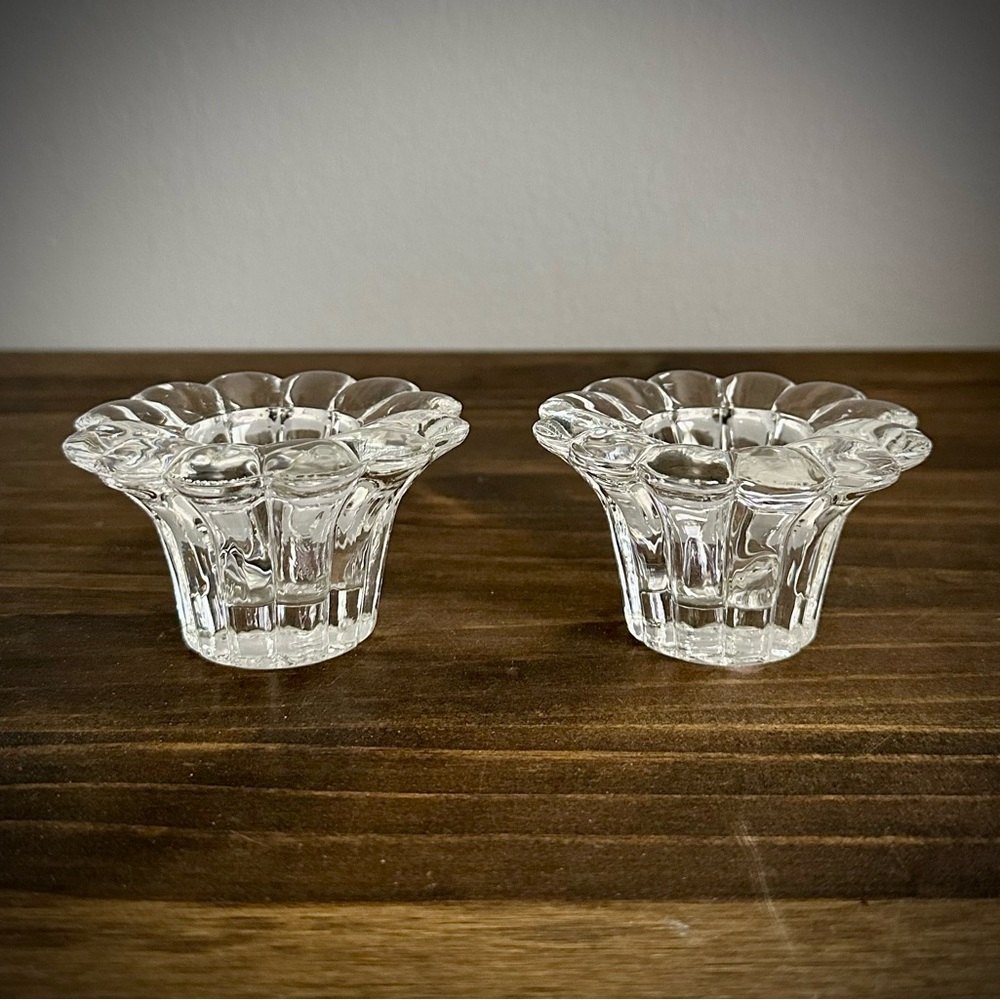 Vintage KIG Daisy Candle Stick Holders